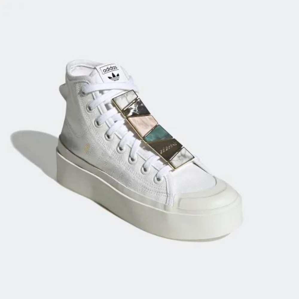 Adidas chunky platforms nizza special edition white - Picture 1 of 9